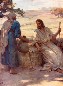 The Woman at the Well of Samaria, John iv, 6, 7 by William Pratt