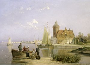 The House de Vraag, on the Amstel, Amsterdam by William R. Dommersen