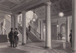 Hall of the Athenaeum Club, Westminster, London by William Radclyffe