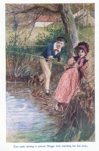 Tom came running to stop Maggie from snatching her line away by William Rainey