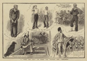A Free and Easy on Board HM Training Ship Boscawen by William Ralston