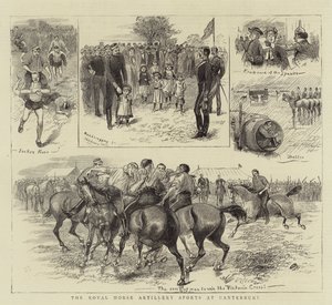 The Royal Horse Artillery Sports at Canterbury by William Ralston
