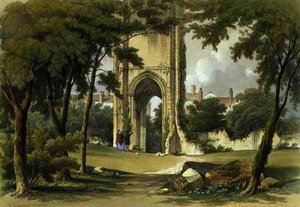 Grey Friars, Richmond, view of the Tower, from 