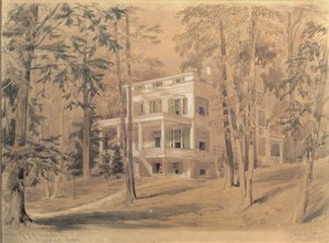 The House of John James Audubon, New York by William Rickarby Miller
