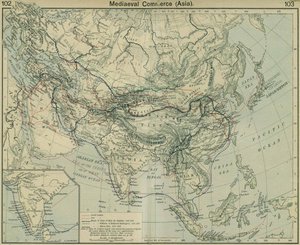 Medieval Commerce Asia. From The Historical Atlas