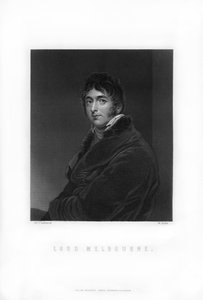 William Lamb, 2nd Viscount Melbourne, British Whig statesman and Prime Minister by William Roffe