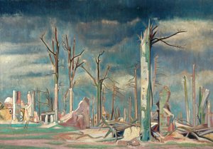 Avenue at Bourlon, Western Front by William Rothenstein