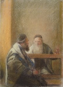 Interior with Two Rabbis