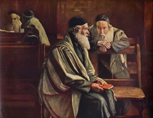 Jewish Synagogue, Spitalfields by William Rothenstein