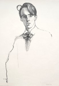 William Butler Yeats, 1898 by William Rothenstein