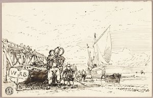 Harbor Scene by William Roxby Beverley