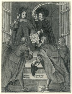 Presentation of a Petition to the English Secretary of State, ca. 1654 by William Sherwin