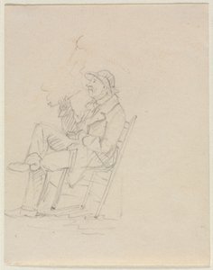 Man Smoking a Pipe