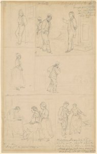 Studies of Figural Groups by William Sidney Mount