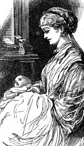 A Young Mother Nursing Her Infant Child by William Small