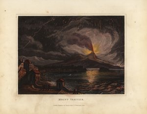 Mount Vesuvius Erupting 19th Century