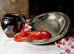 Still Life - Lobster on a Platter