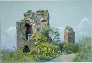 Baths of Trajan (Sette Sale, Villa Brancaccio, Rome) by William Stanley Haseltine