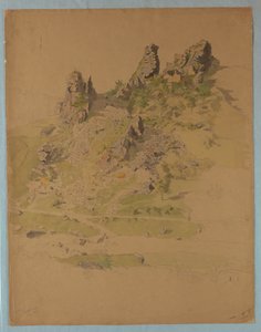 Calenfells Castle, near Kirn, Germany by William Stanley Haseltine