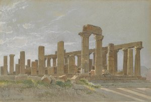 The Temple of Juno Lacinia at Agrigentum by William Stanley Haseltine