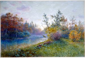 Mill Dam in Traunstein by William Stanley Haseltine