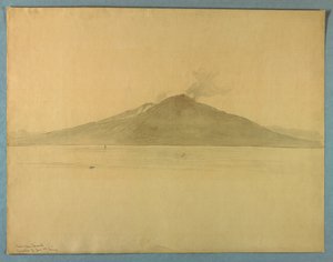 Study of Mt. Vesuvius from Sorrento, Italy by William Stanley Haseltine