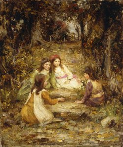 Children in an Orchard