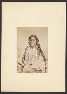Kiowa Brave in War Dress