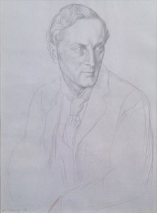Portrait of Sir Henry John Newbolt, 1898 by William Strang