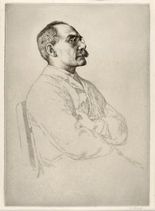 Rudyard Kipling (1865 - 1936), pub. 1898 by William Strang