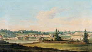 A View of a Bridge over the Schuylkill River by William Strickland