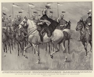 The Kaiser and the Royals, His Majesty Inspecting the Regiment at Shorncliffe