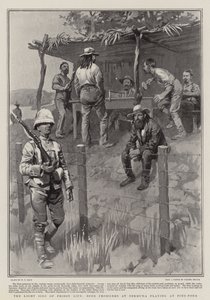 The Light Side of Prison Life, Boer Prisoners at Bermuda playing at Ping-Pong by William T. Maud