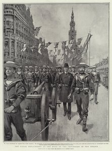 The Naval Detachment at the Head of the Procession in the Strand