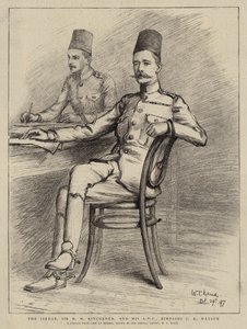 The Sirdar, Sir H H Kitchener, and his ADC, Bimbashi J K Watson