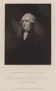 William Windham, English Whig Politician by William Thomas Fry