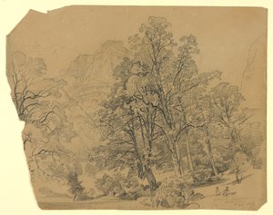 Landscape, Silberhorn, Lauterbrunnen, Switzerland by William Trost Richards