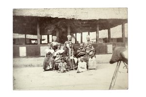 Native Chiefs and Harem, Mendi land by William Turnbull Balmer