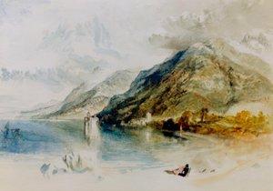 The Castle of Chillon on Lake Geneva, Seen from Villeneuve