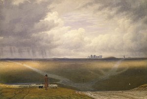 Stonehenge-A Showery Day, early 19th century by Joseph Mallord William Turner