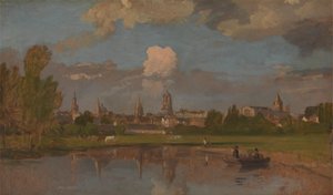 Oxford from the River with Christ Church in the Foreground