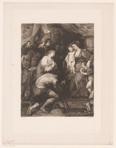 Mary with Child Adored by Saints