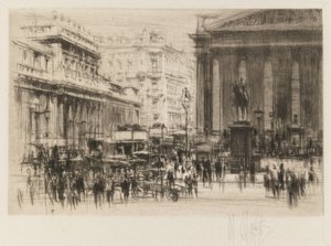 London Set: Bank (with the Royal Exchange) by William Walcot