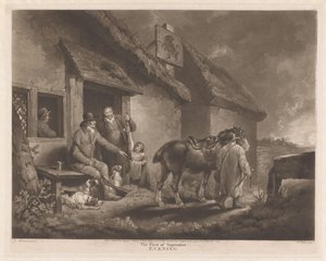 Hunters and Hunting Dogs with Their Prey at an Inn by William Ward