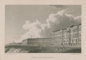 General view of Kemp Town in Brighton by William Westall