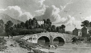 Greta Hall and Keswick Bridge, engraved by E. Francis, 1842