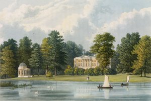 Hampton House, engraved by Richard Gilson Reeve, published 1828 by William Westall