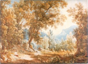 Landscape with Figures, about 1807-1820 by William Westall