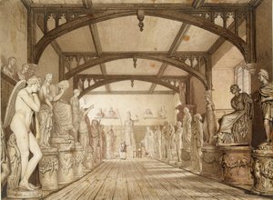 The Sculpture Gallery in the Examination Schools, Oxford by William Westall