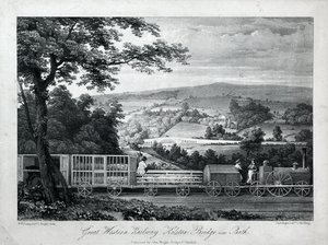 Great Western Railway, Kelston Bridge Near Bath, c.1835-40 by William Weston Young